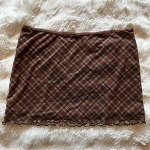H&M Brown Mini Pencil Skirt Casual